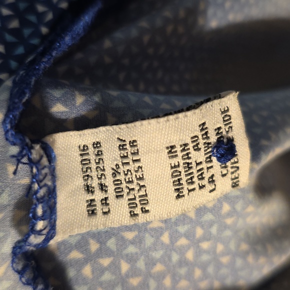 Straight Down Blue Patterned Shirt Mens Medium (Matt #30) - Picture 4 of 6